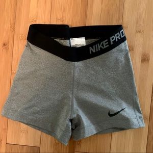 Nike Pro 3” Shorts Heather Gray